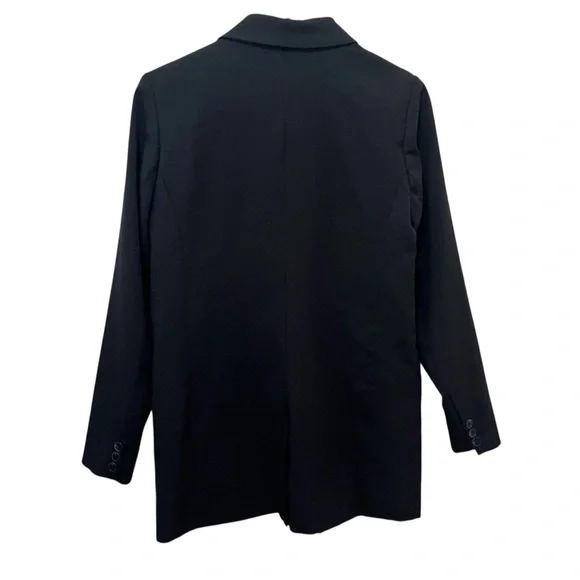 Joie Oversized Double Breasted Blazer Black Minimalist Old Money Small - Picture 3 of 7